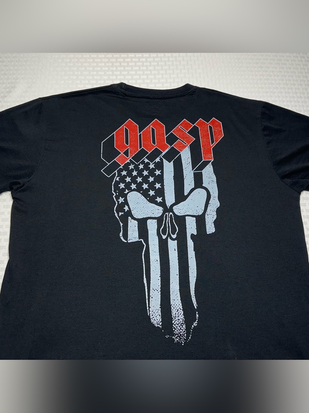 GASP Skull Standard Tee Men's Medium Black SS Lifting Workout Gym Train EXC!
